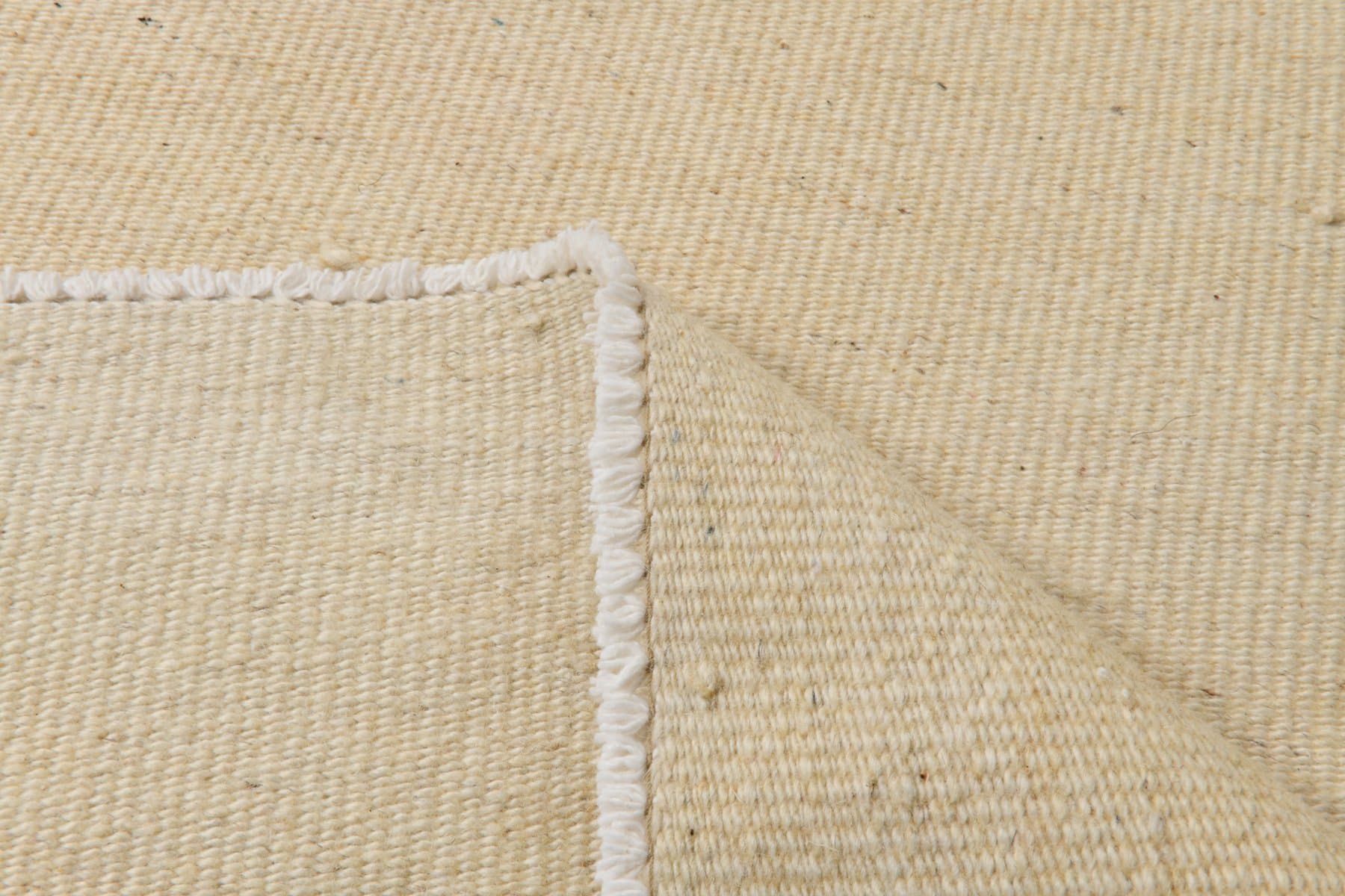 Kilim 113x66 cm, beżowy, wełna, lata 70. - 214651