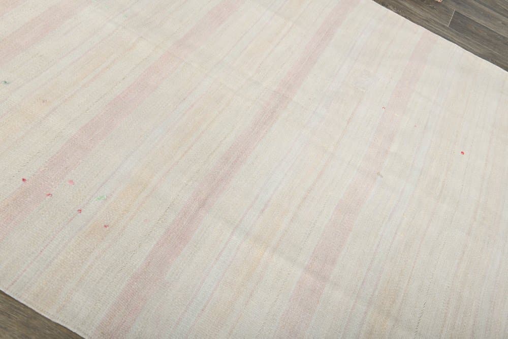 Kilim 178x183 cm, beżowy, konopie, lata 70. - 214544