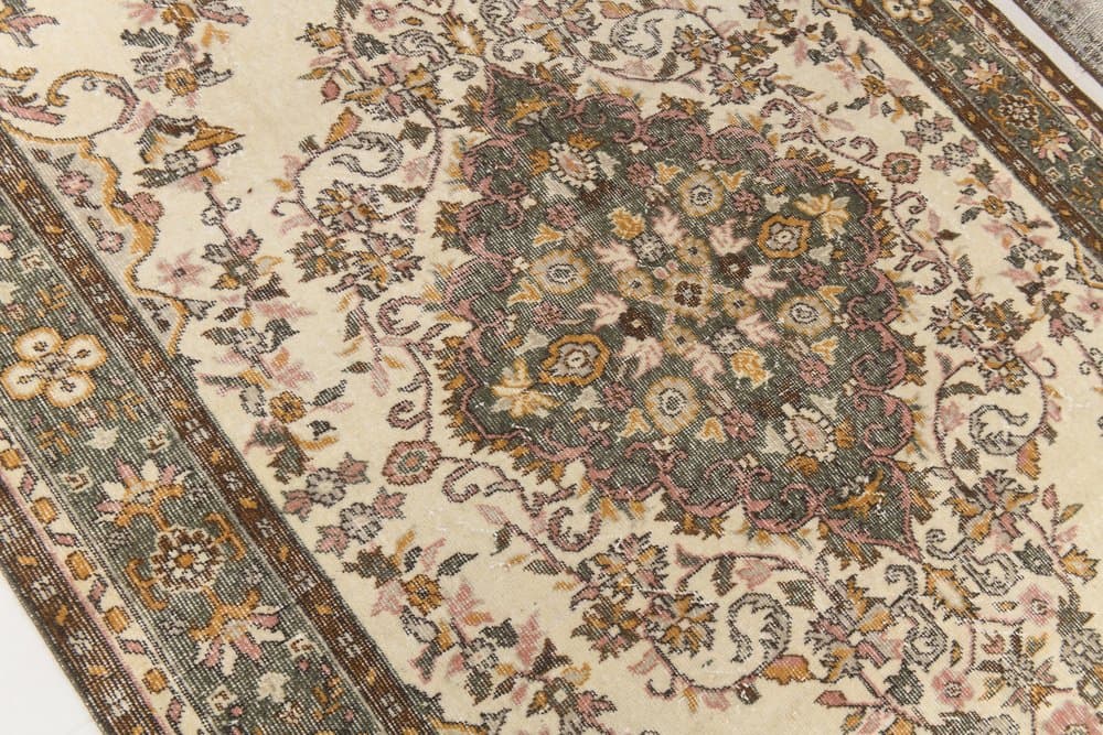 Dywan 182x304 cm, beżowy, wełna, lata 70. - 214964