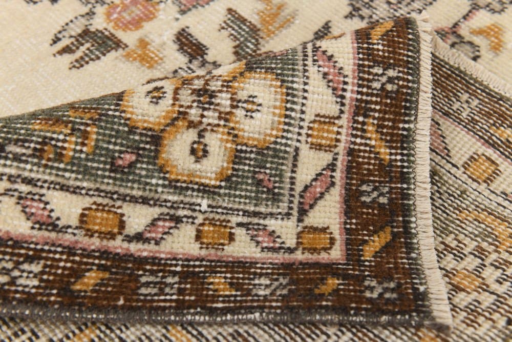 Dywan 182x304 cm, beżowy, wełna, lata 70. - 214959