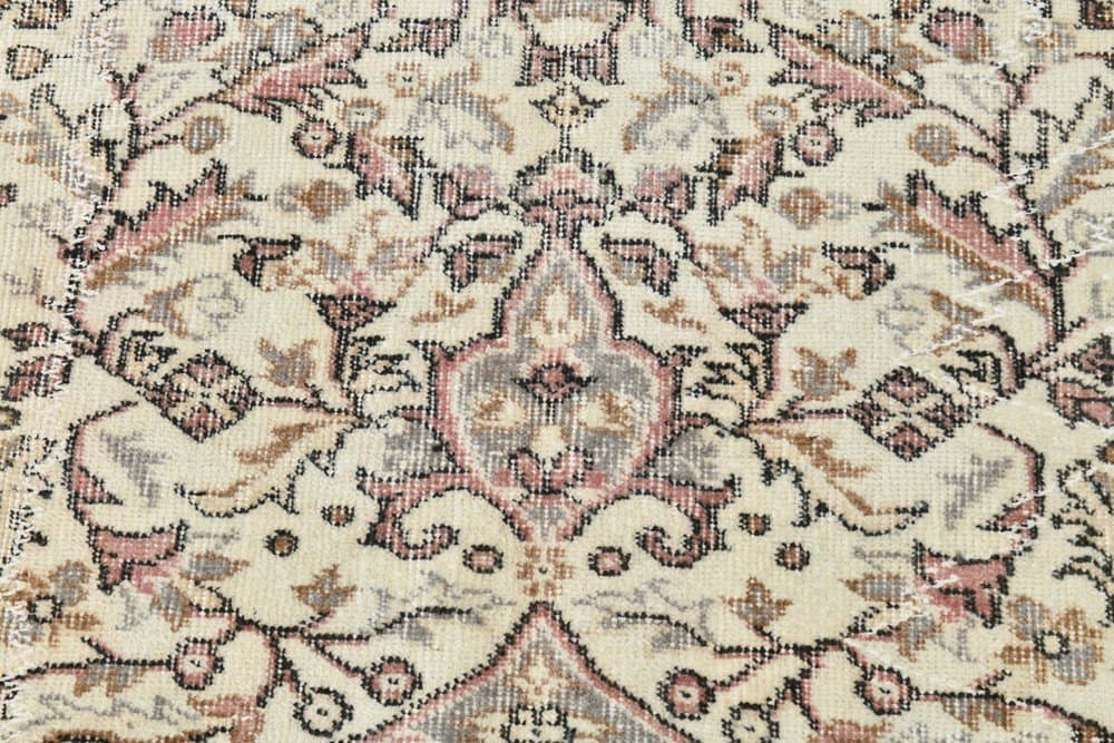 Dywan 186x270 cm, szary, czerwony, wełna, lata 70. - 215183