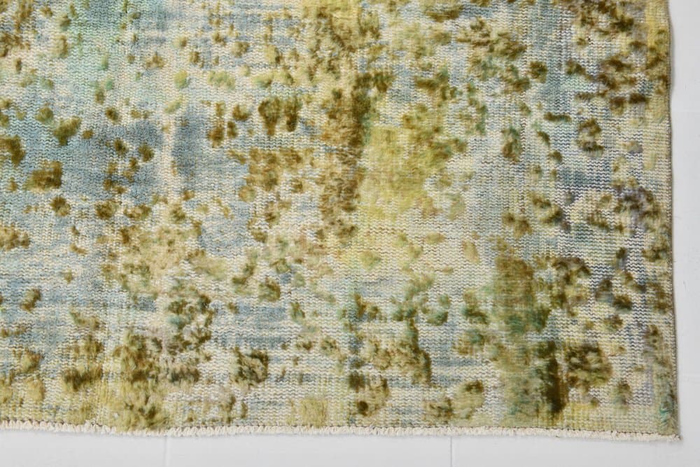 Dywan 171x273 cm, butelkowa zieleń, wełna, lata 70. - 215035