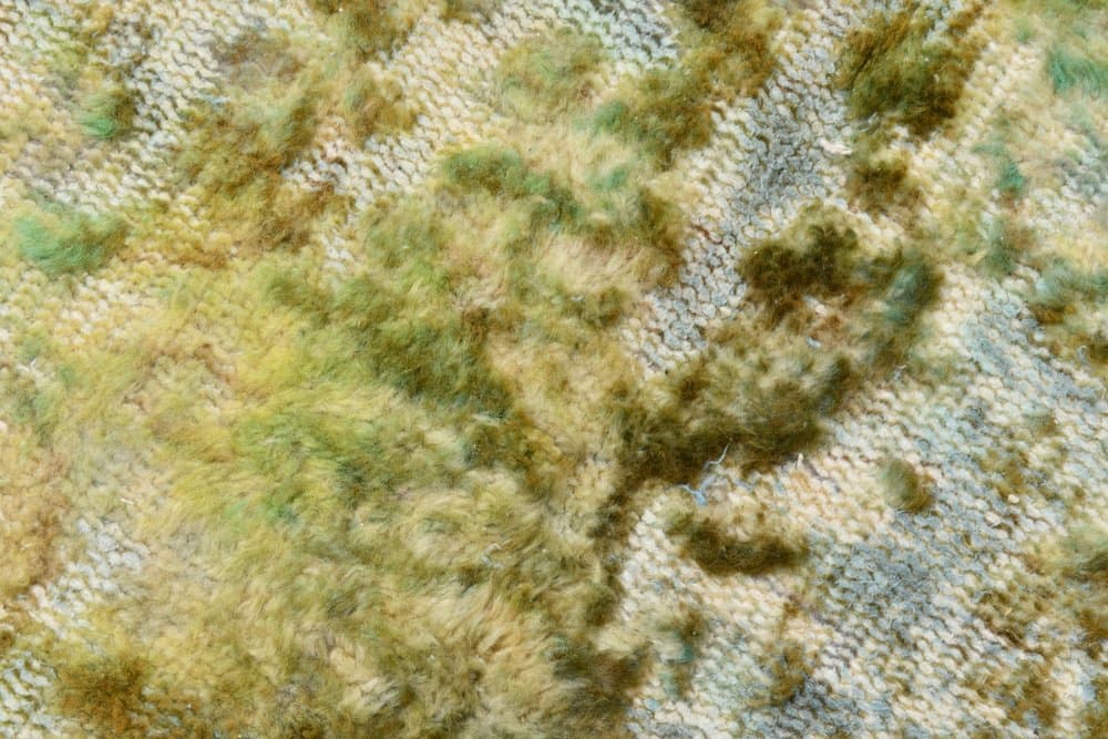 Dywan 171x273 cm, butelkowa zieleń, wełna, lata 70. - 215032