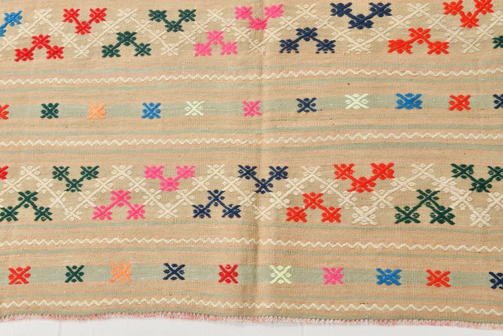 Rug 160x252 cm, Blue, Green, Wool, 1970s - 215663