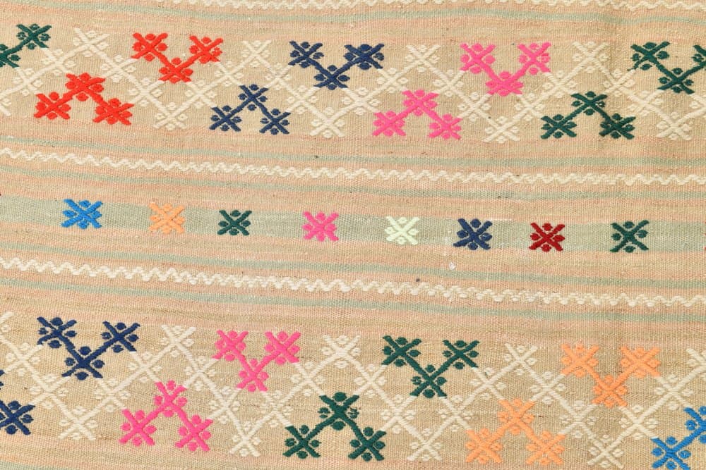 Rug 160x252 cm, Blue, Green, Wool, 1970s - 215665