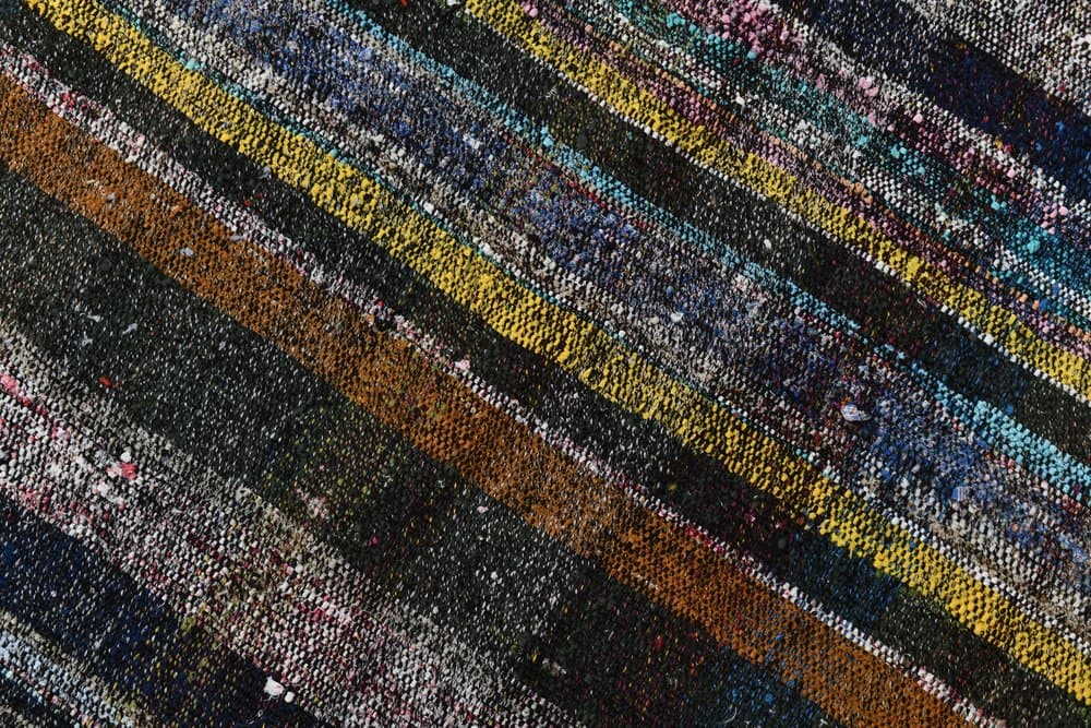 Kilim 115x271 cm, green, turquoise, wool, 1960s - 215635