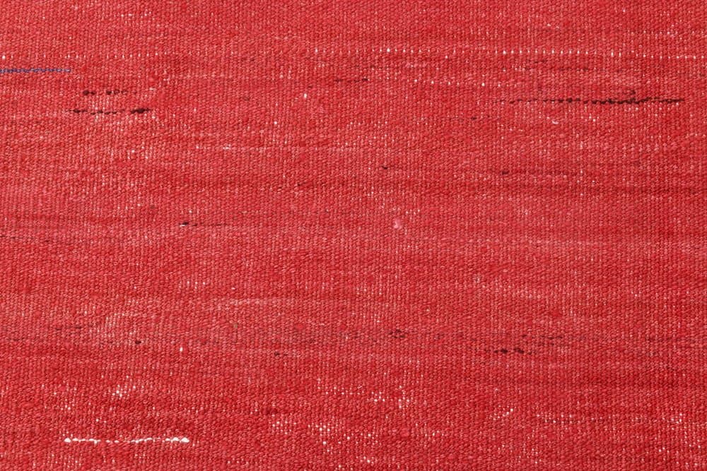 Kilim 172x137 cm, czerwony, zielony, wełna, lata 70. - 215512