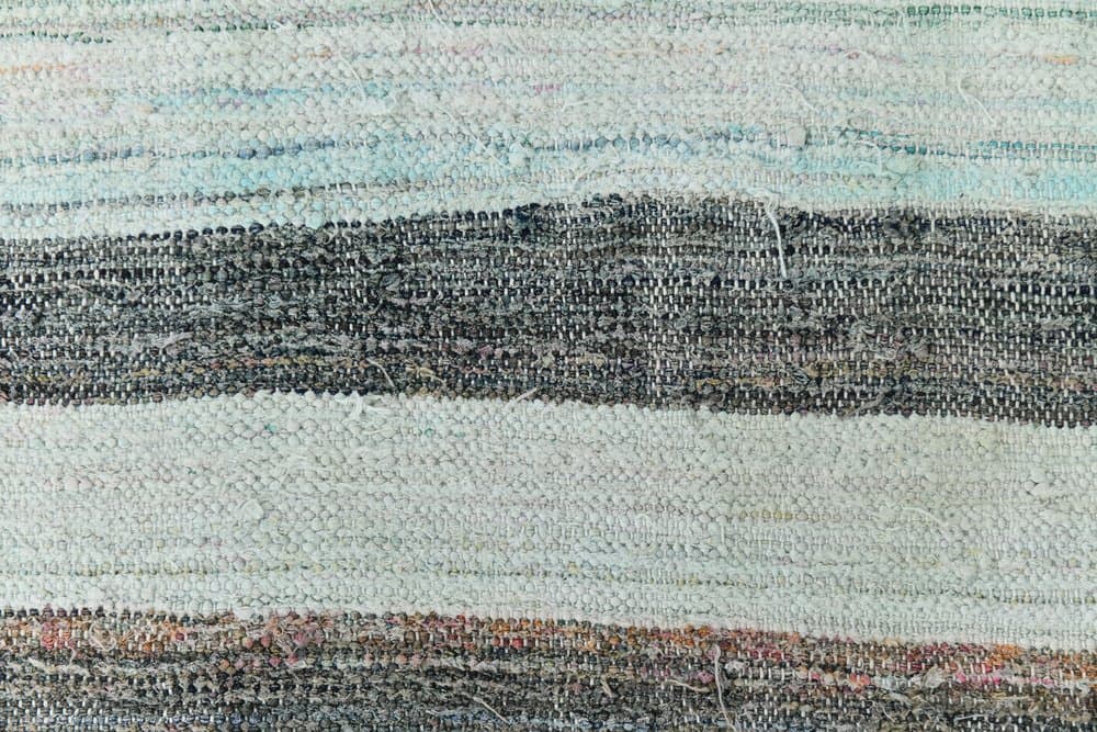 Chodnik 297x67 cm, szary, niebieski, wełna, lata 70. - 215505