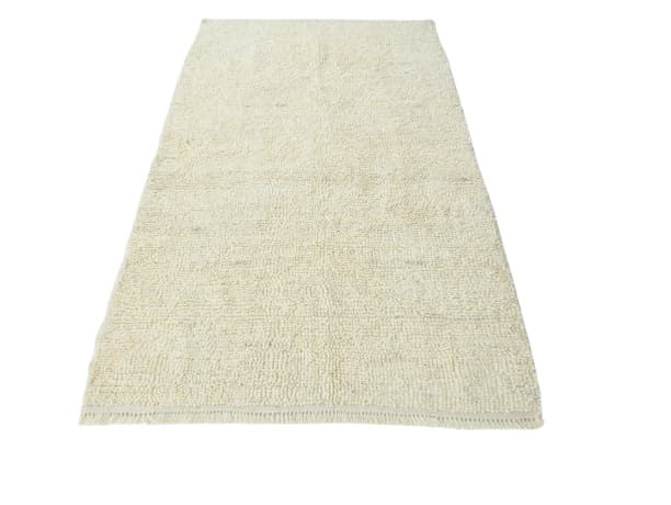 Dywan 211x135 cm, beżowy, wełna, lata 70.