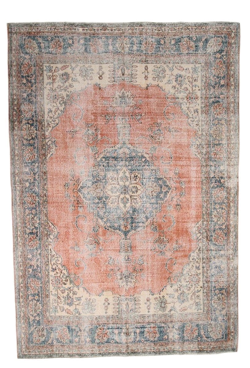 Rug 344x235 cm, beige, wool, Turkey, 1960s.