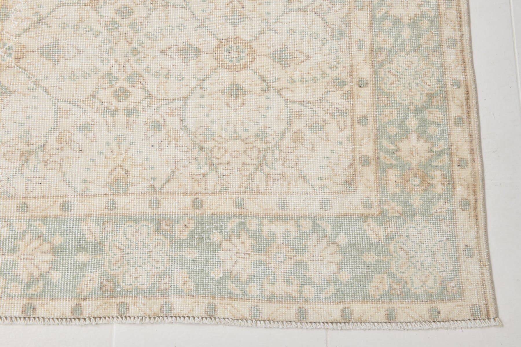 Rug 306x195 cm, beige, wool, Turkey, 1960s. - 215352