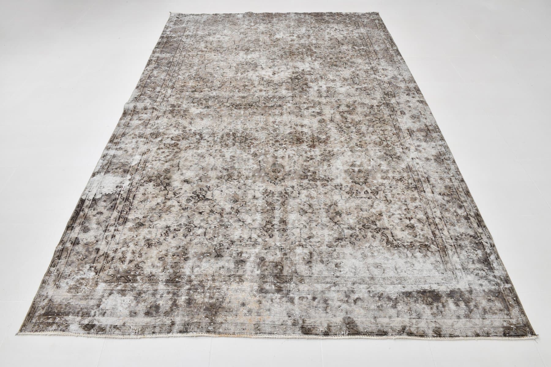 Rug 198x307 cm, grey, wool, Turkey, 1950s - 215333