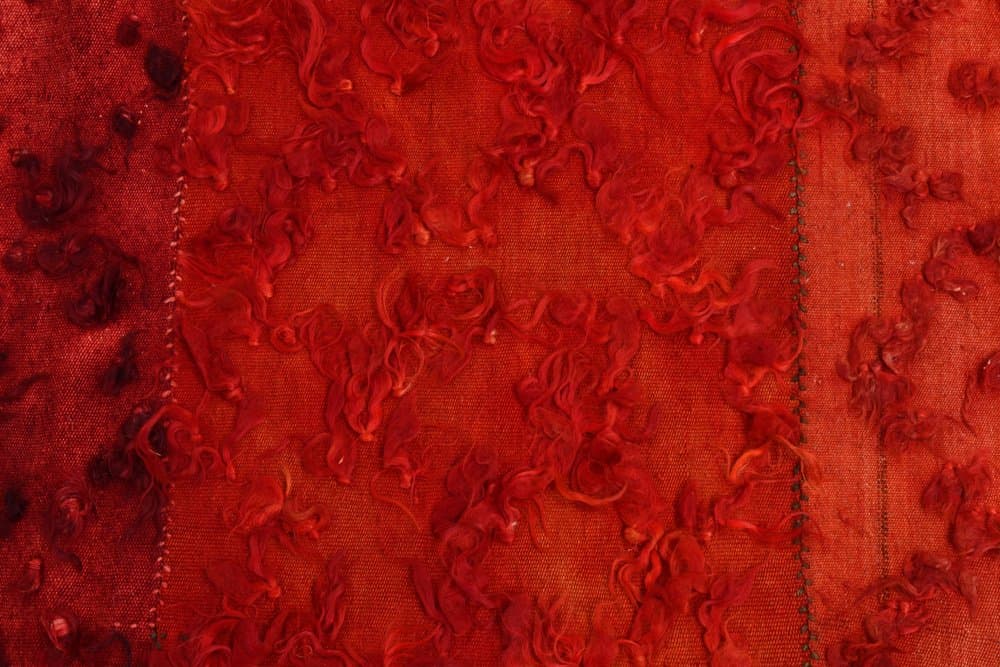 Kilim 230x171 cm, czerwony, wełna, Turcja, lata 60. - 215688