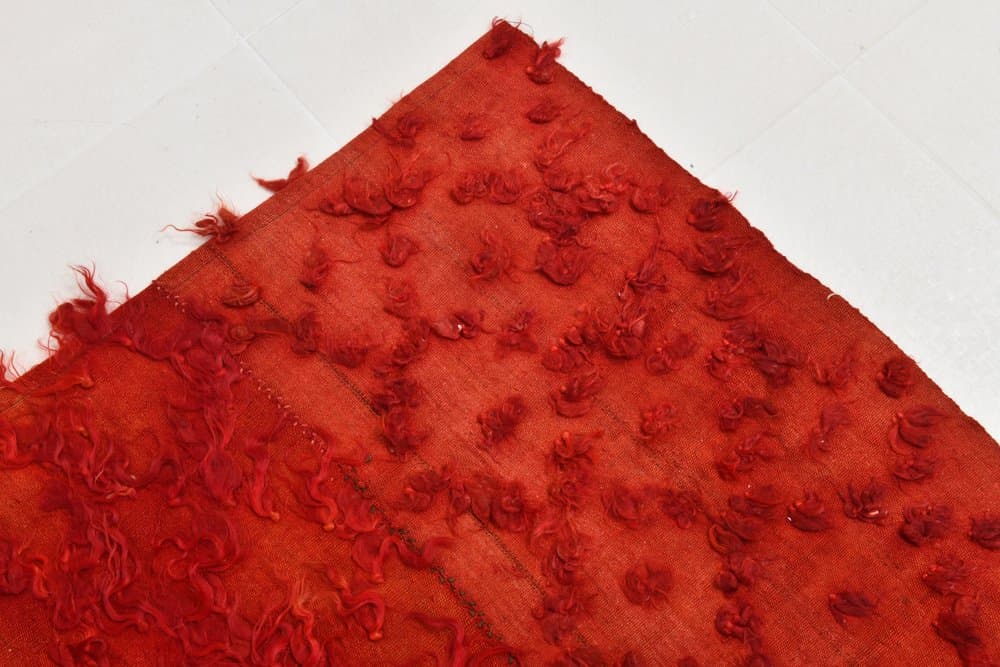 Kilim 230x171 cm, czerwony, wełna, Turcja, lata 60. - 215691