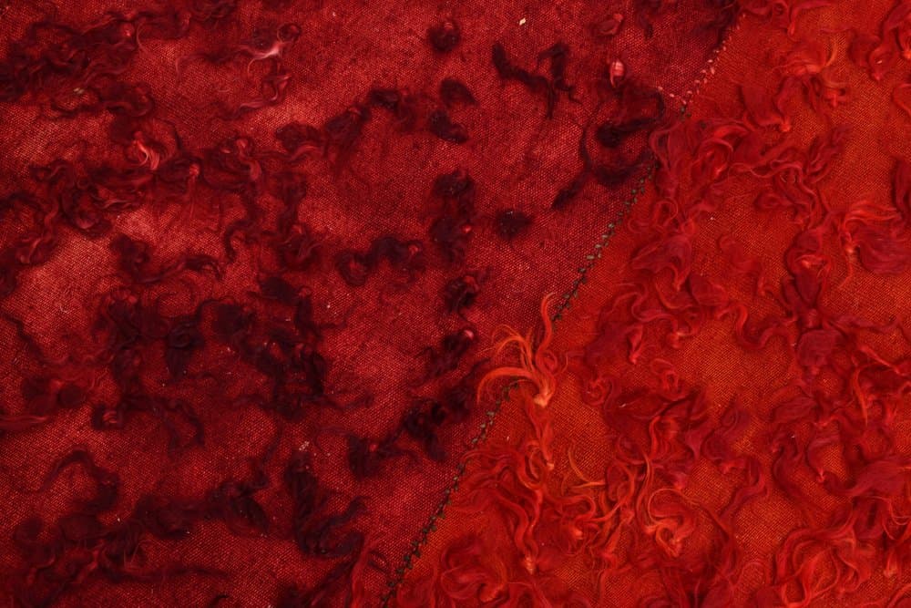 Kilim 230x171 cm, czerwony, wełna, Turcja, lata 60. - 215686