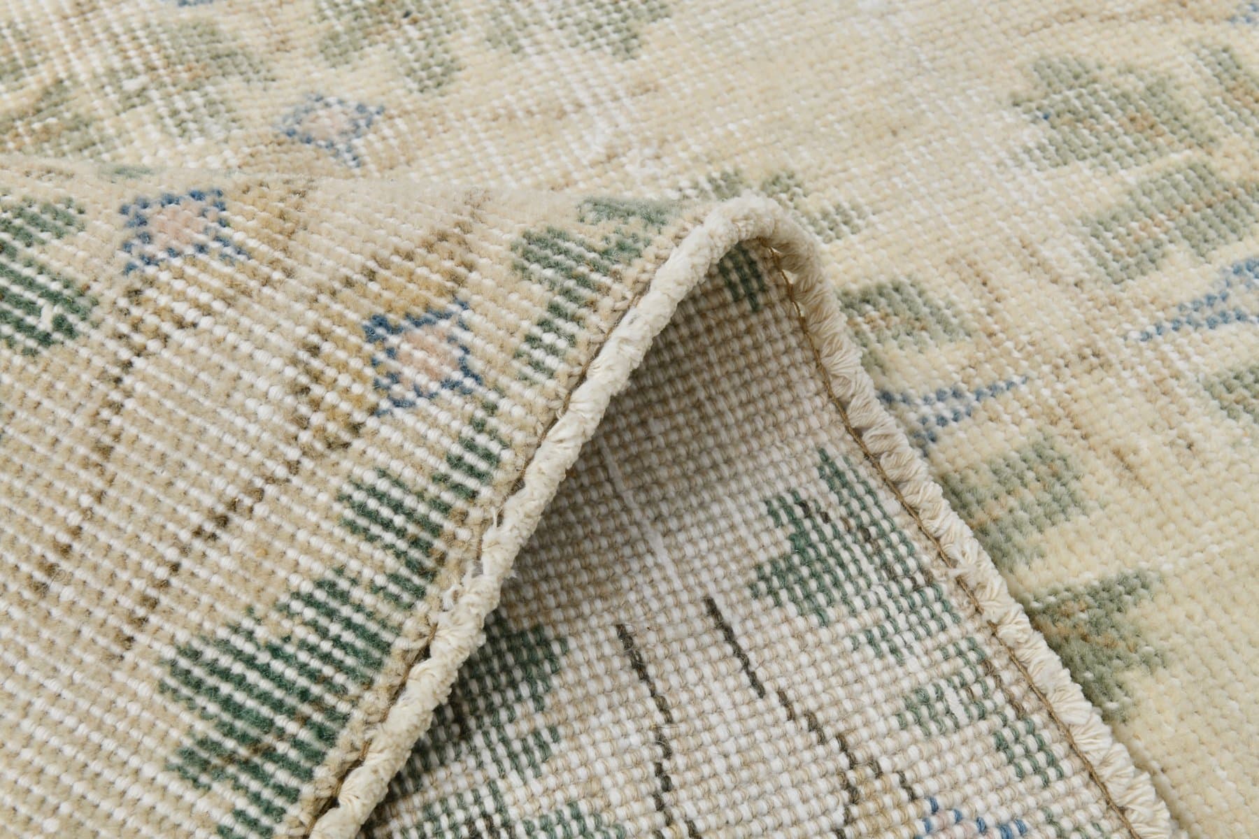 Rug 197x306 cm, beige, wool, 1960s - 219419