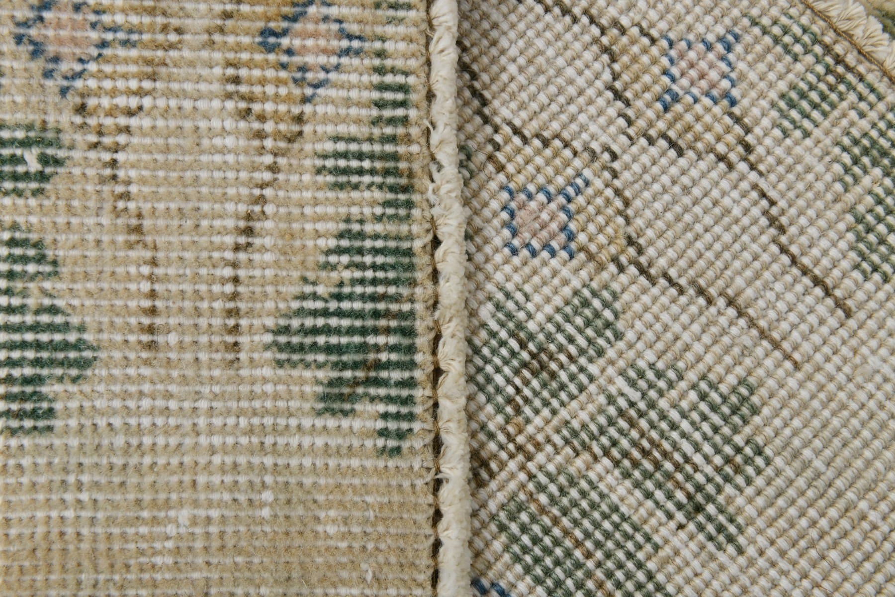 Rug 197x306 cm, beige, wool, 1960s - 219418