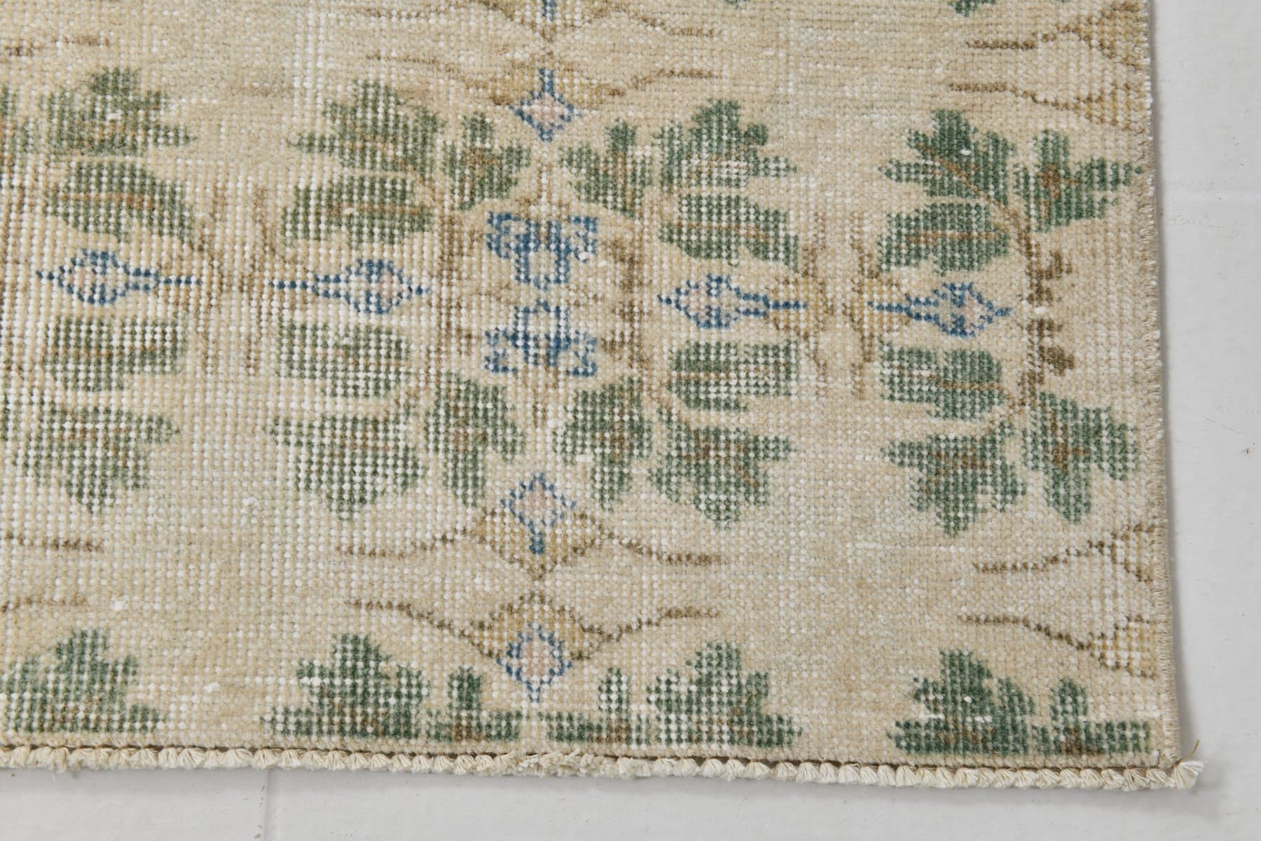 Rug 197x306 cm, beige, wool, 1960s - 219427