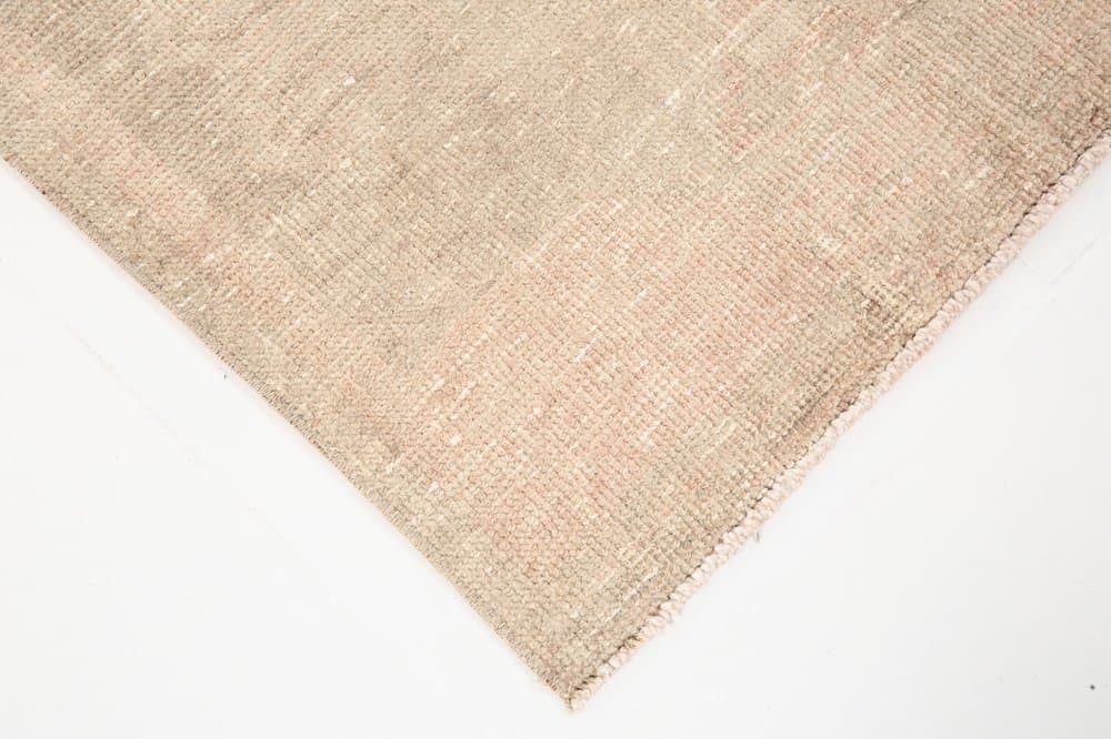 Runner Rug 374x89 cm, beige, wool, Turkey, 1960s - 219315