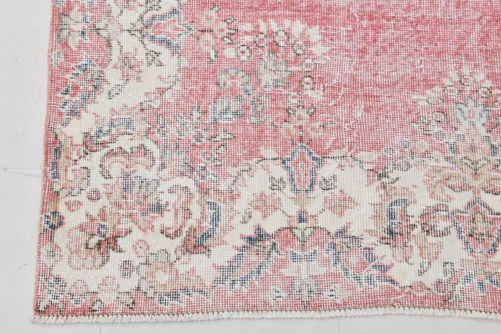 Rug 305x206 cm, pink, wool, Turkey, 1970s. - 219312