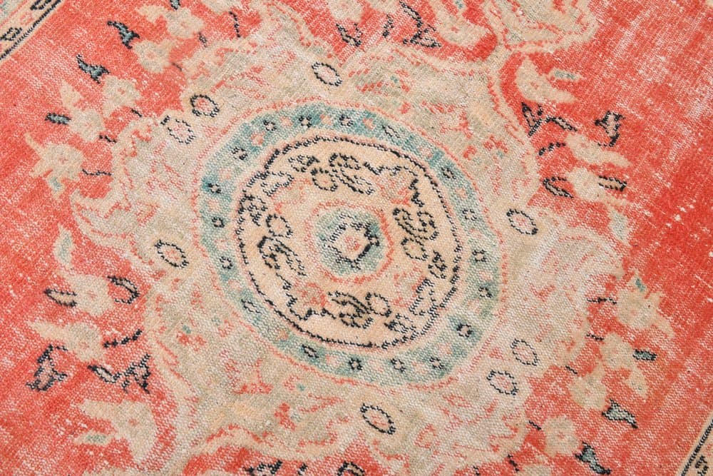 Rug 190x298 cm, beige, pink, wool, Turkey, 1970s. - 219268