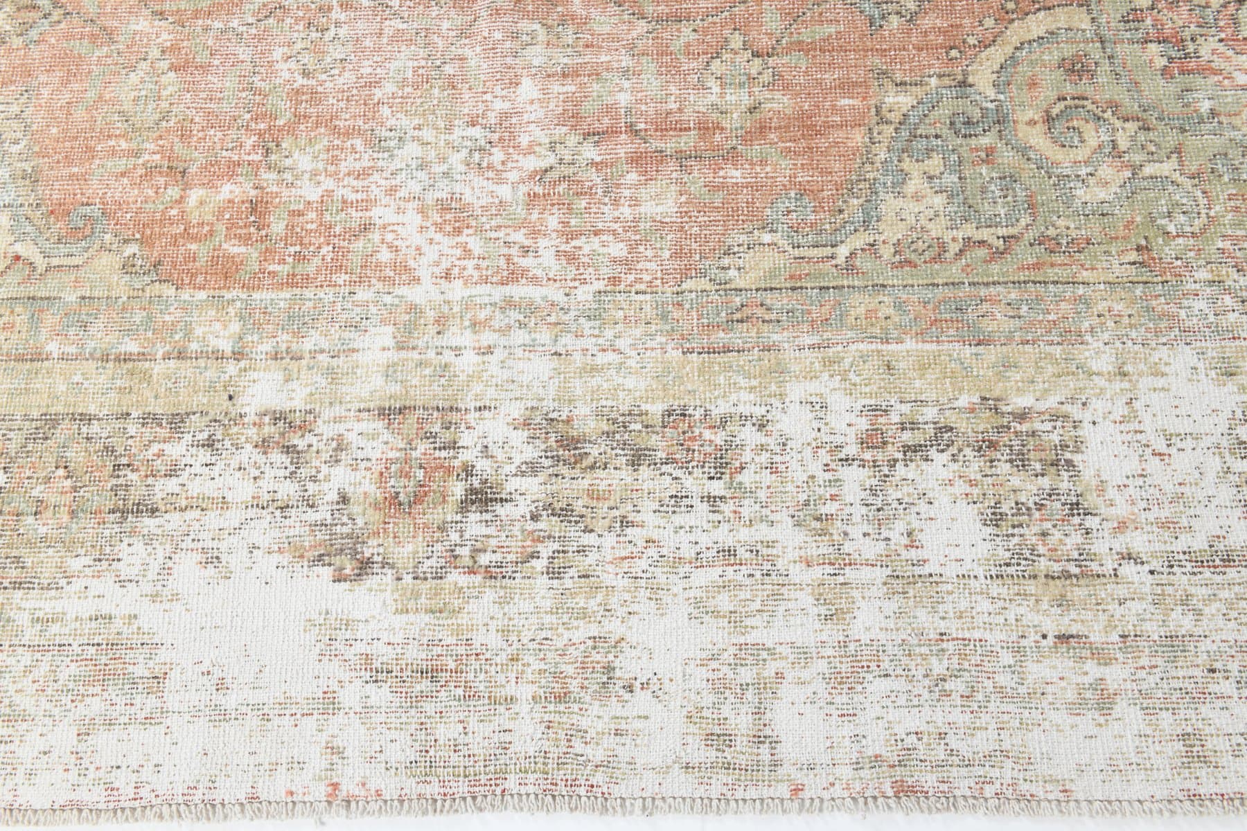 Dywan 357x284 cm, beżowy, wełna, Turcja, lata 60. - 219260