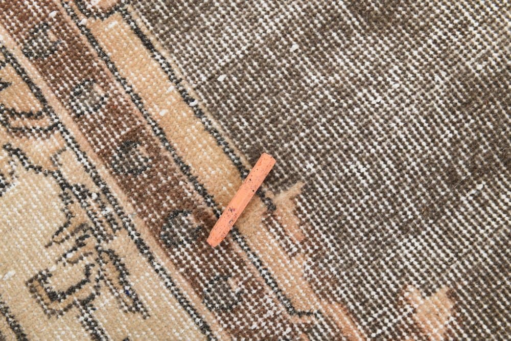 Runner Rug 84x306 cm, beige, wool, Turkey, 1970s - 219152