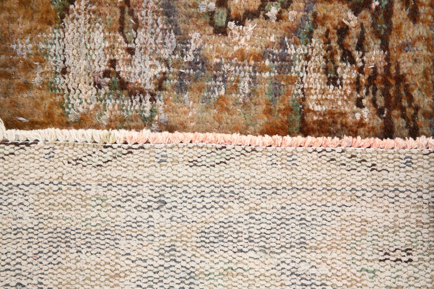 Chodnik 80x282 cm, brązowy, wełna, Turcja, lata 60. - 219108