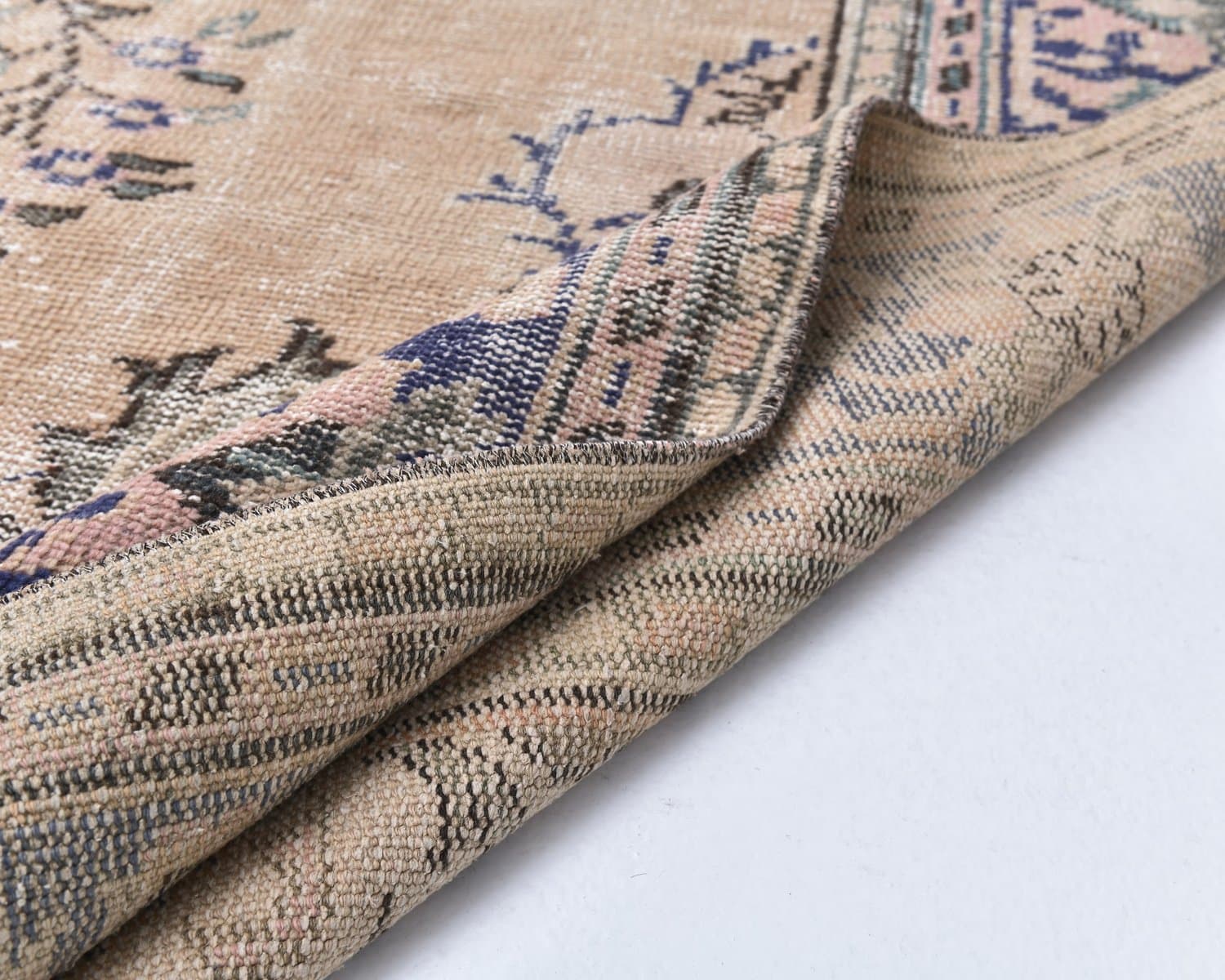 Rug 238x354 cm, brown, wool, Turkey, 1960s - 219069