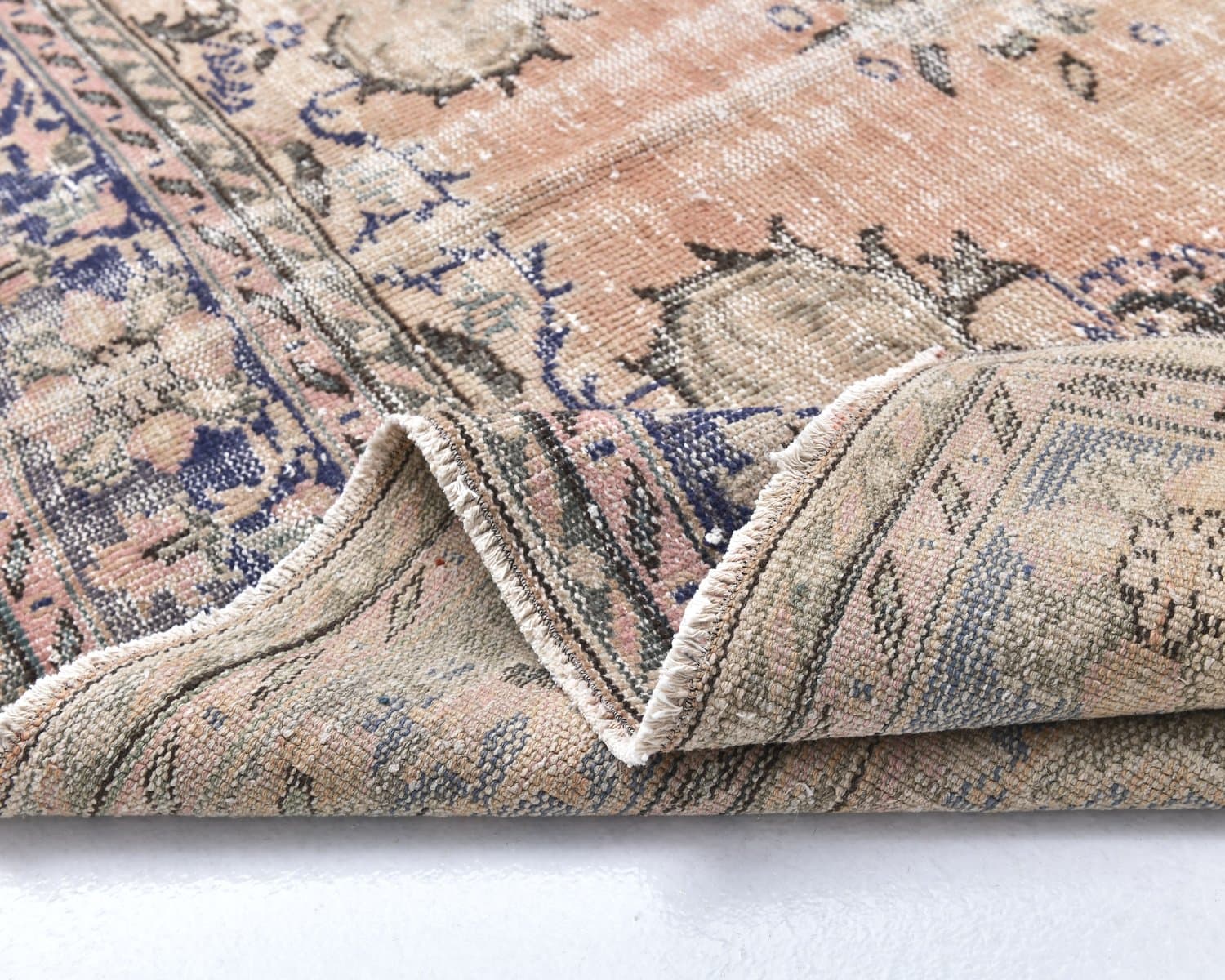 Rug 238x354 cm, brown, wool, Turkey, 1960s - 219068