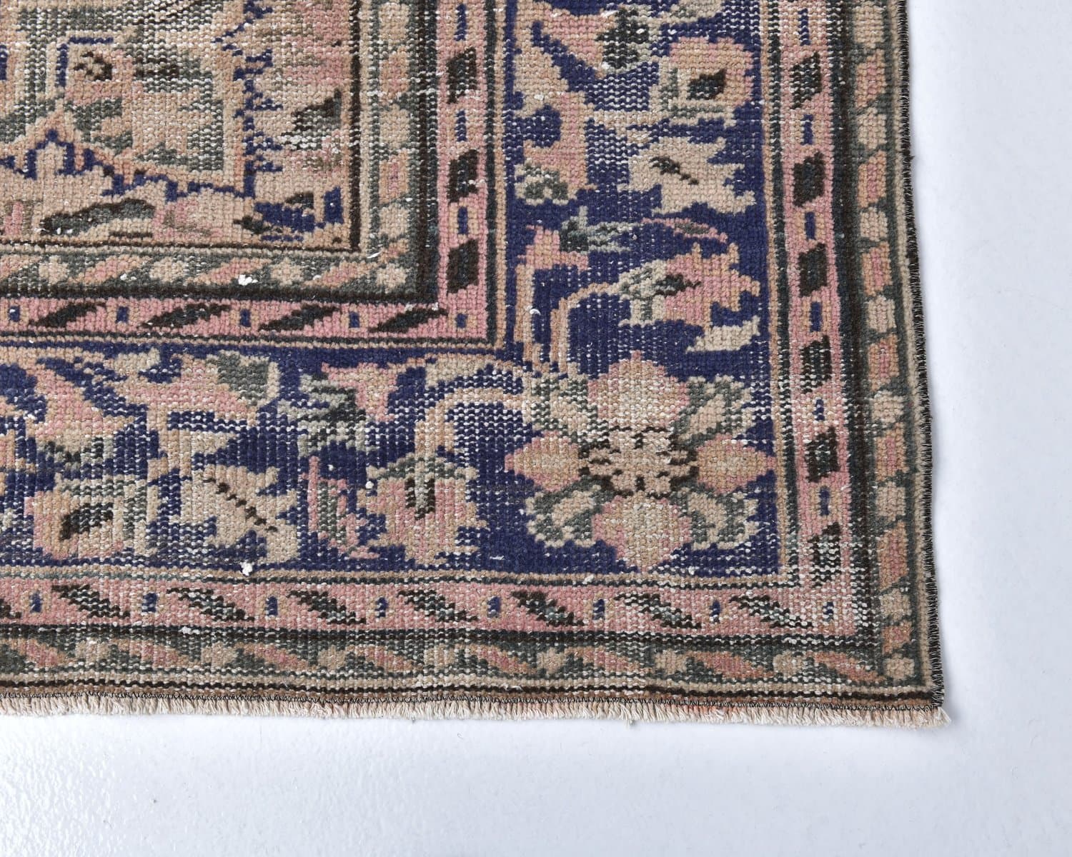 Rug 238x354 cm, brown, wool, Turkey, 1960s - 219077