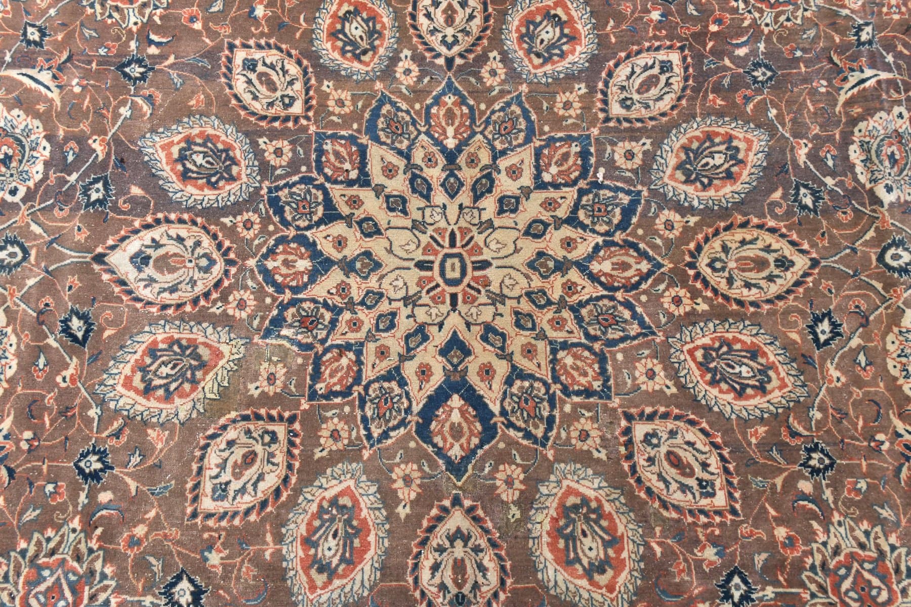 Dywan 413x309 cm, czerwony, wełna, Turcja, lata 60. - 219049