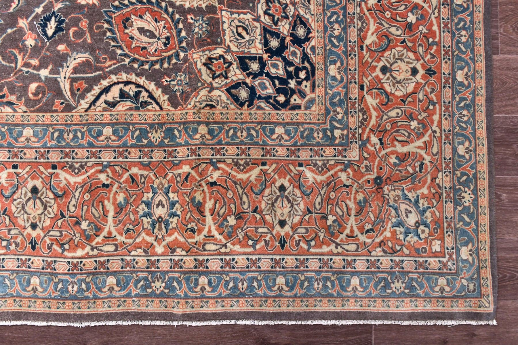 Dywan 413x309 cm, czerwony, wełna, Turcja, lata 60. - 219053