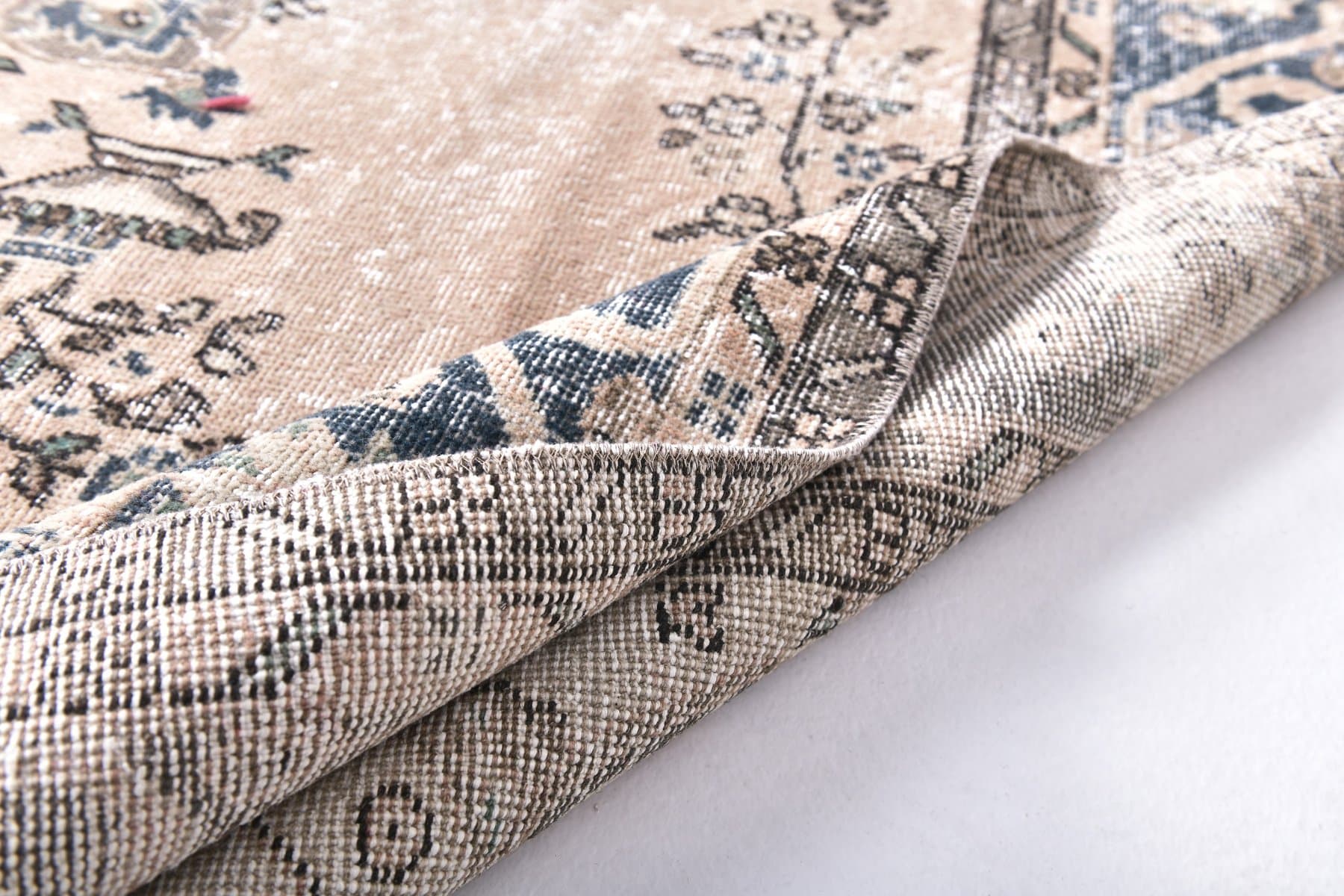 Rug 211x311 cm, beige, wool, Turkey, 1960s. - 219028