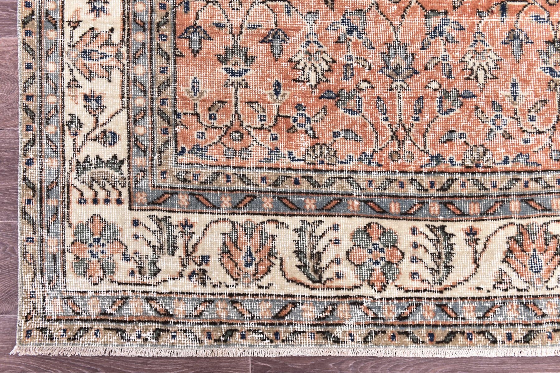 Dywan 197x310 cm, czerwony, wełna, Turcja, lata 60. - 218957