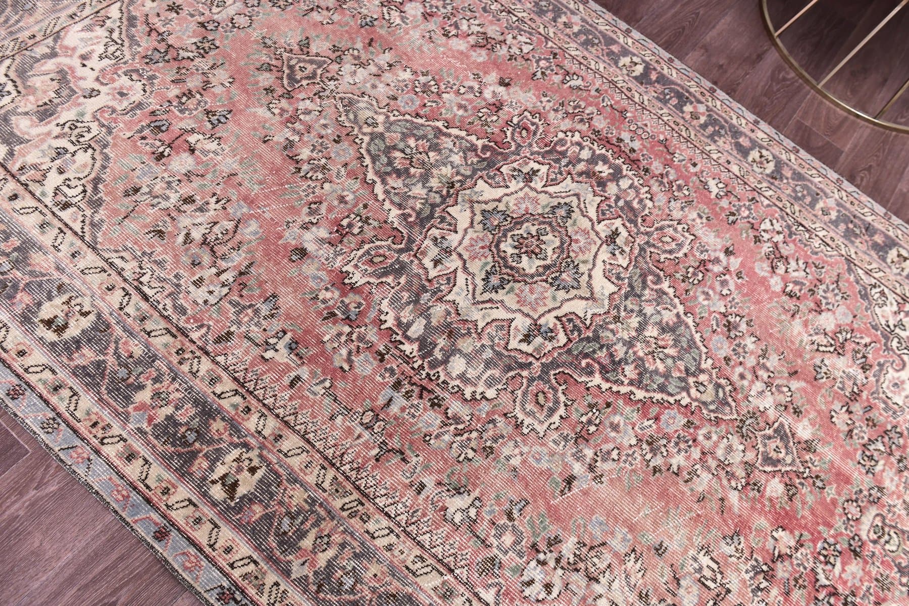 Dywan 252x168 cm, czerwony, wełna, Turcja, lata 60. - 218918