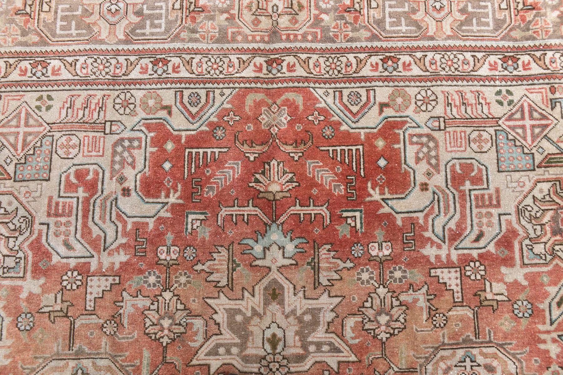 Dywan 380x305 cm, czerwony, wełna, Turcja, lata 70. - 218867