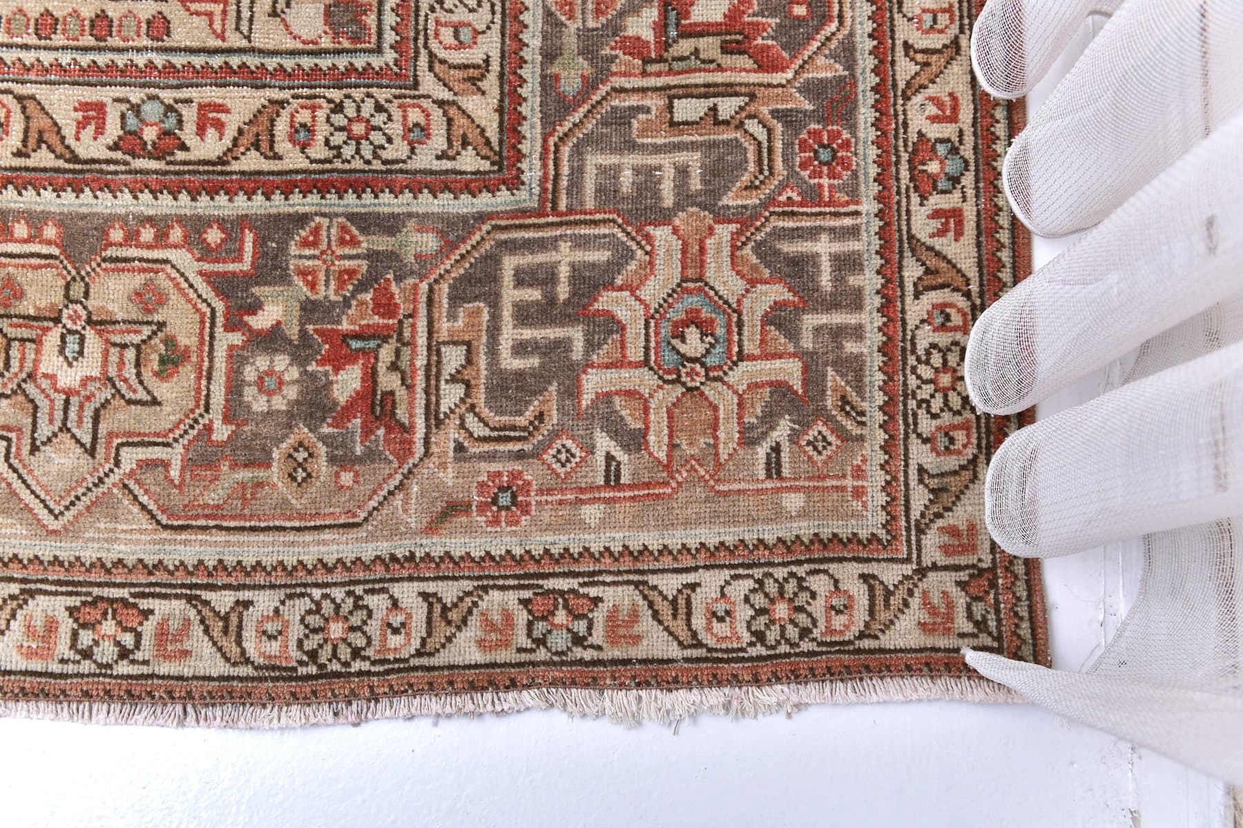 Dywan 380x305 cm, czerwony, wełna, Turcja, lata 70. - 218869