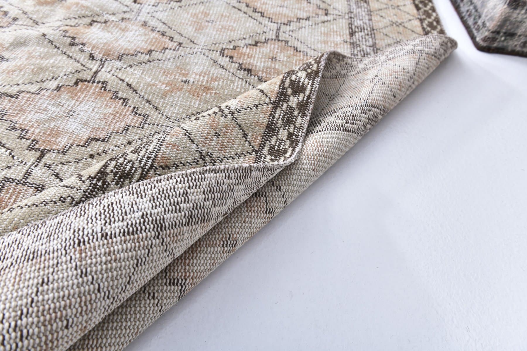 Dywan 177x289 cm, beżowy, wełna, Turcja, lata 70. - 218545