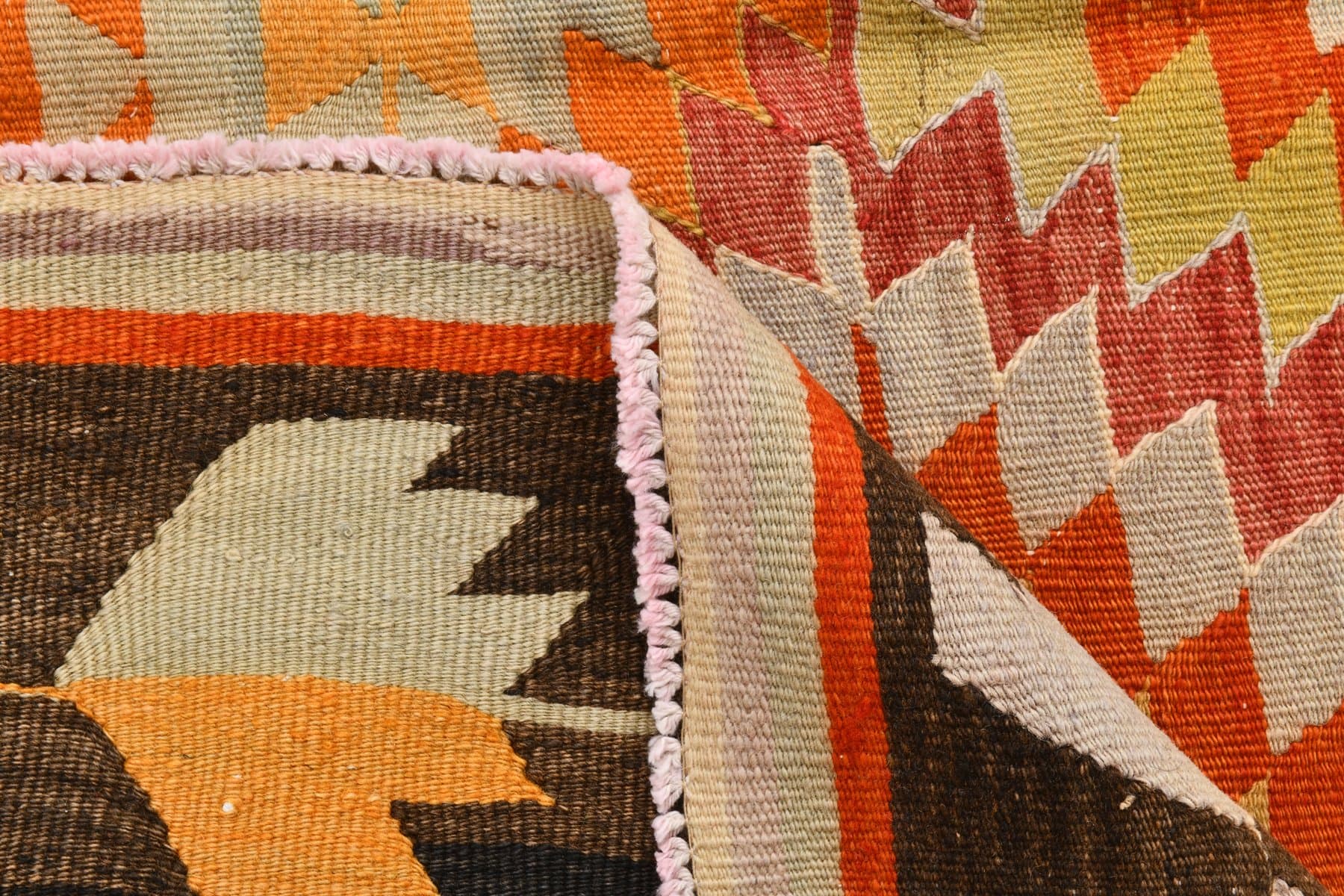 Kilim 164x274 cm, czerwony, wełna, Turcja, lata 70. - 218418