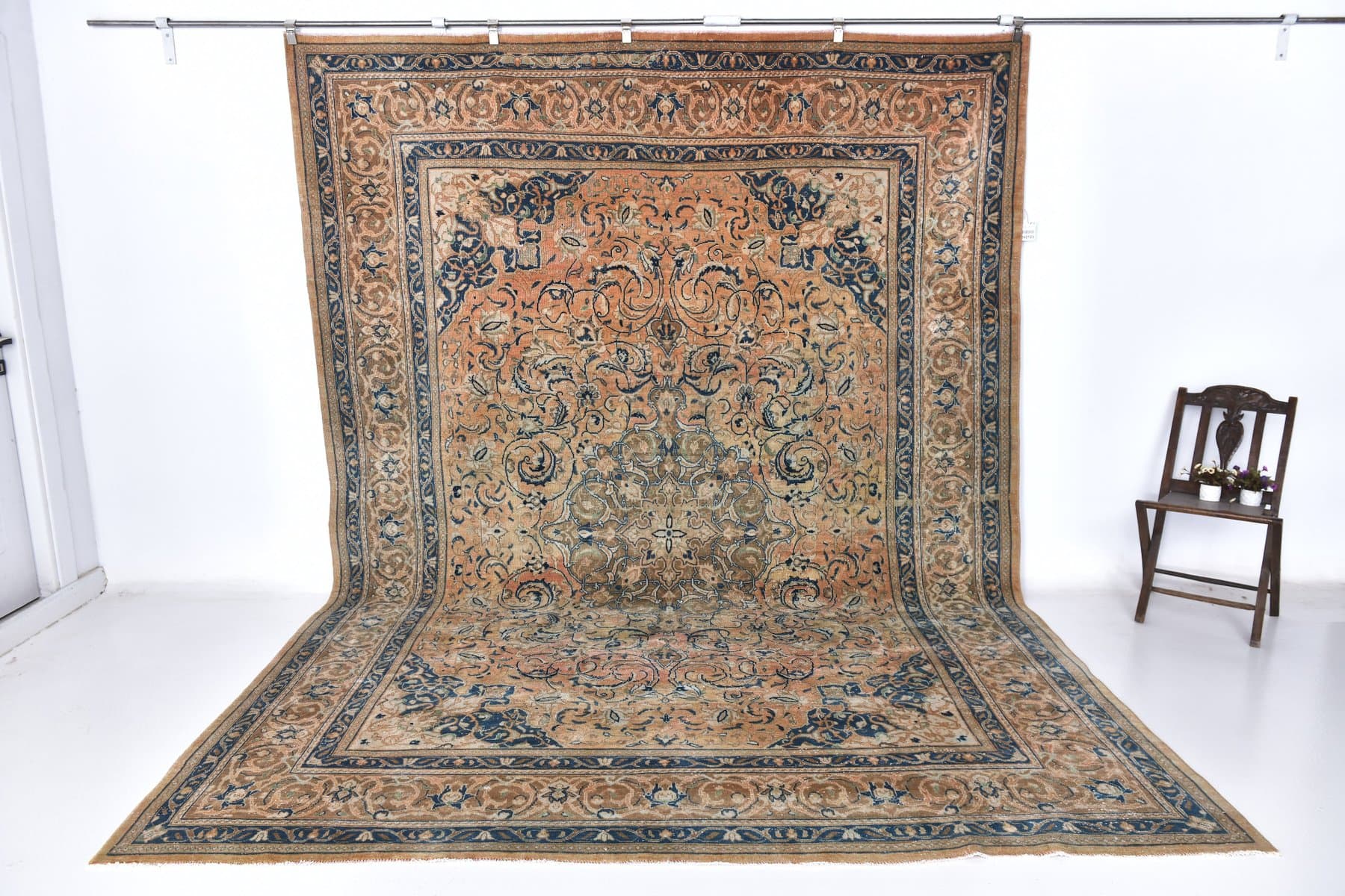 Dywan 380x275 cm, czerwony, wełna, lata 70. - 218330