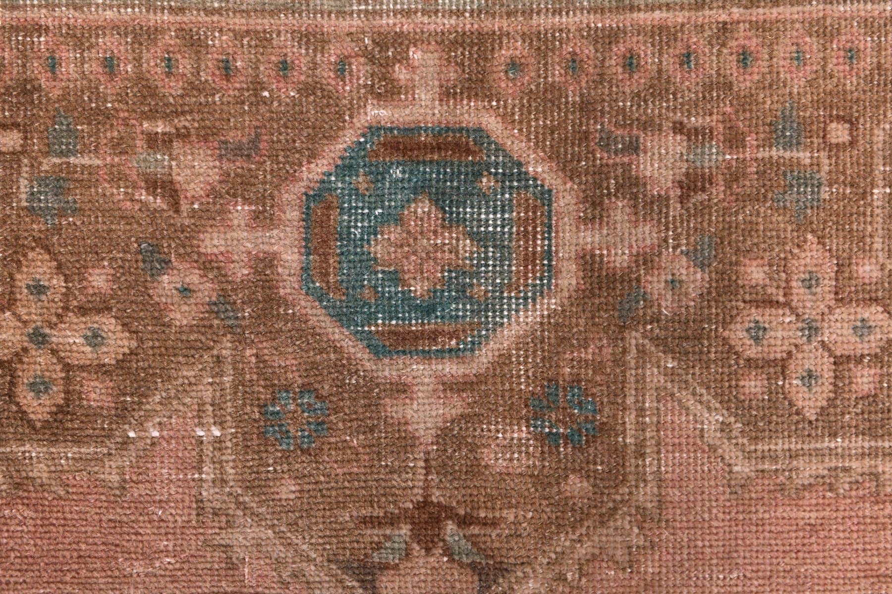 Dywan 387x293 cm, różowy, wełna, lata 60. - 219677