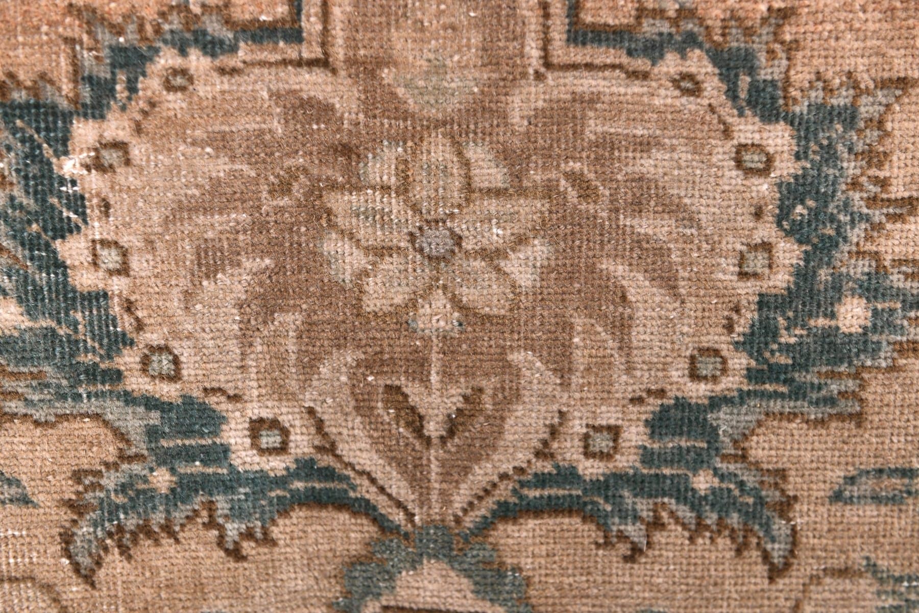 Dywan 380x295 cm, brązowy, wełna, Turcja, lata 60. - 219655