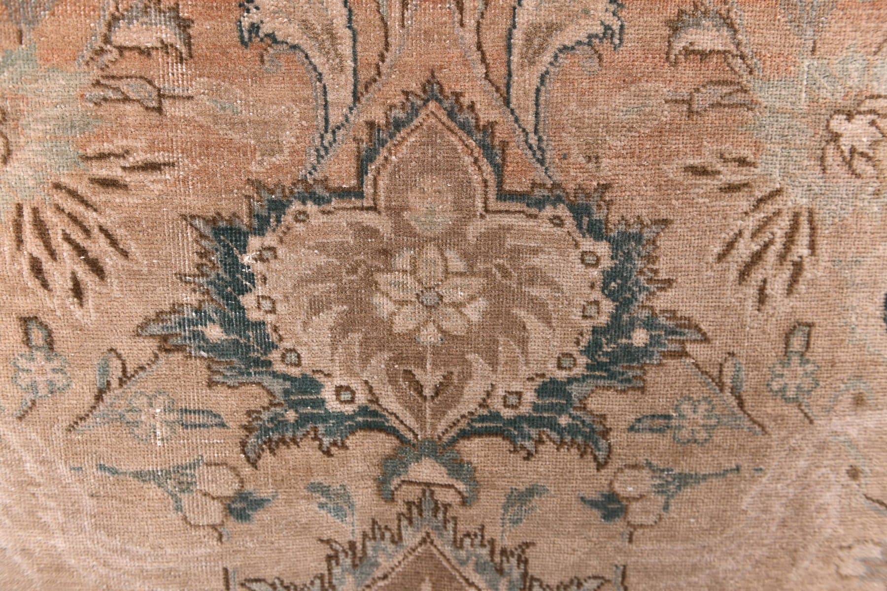 Dywan 380x295 cm, brązowy, wełna, Turcja, lata 60. - 219656