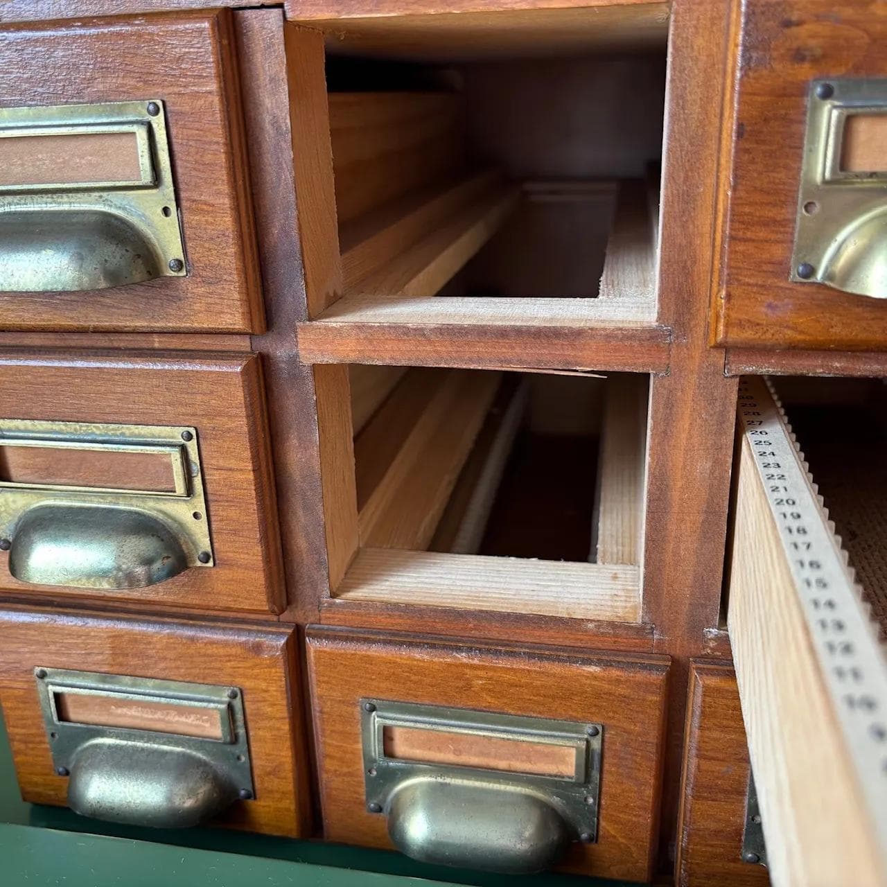 Organizer, sklejka brązowa, Niemcy, lata 50. - 15740