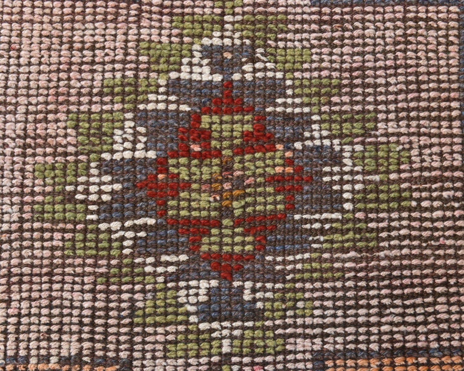 Chodnik 301x84 cm, czerwony, wełna, lata 70. - 218213