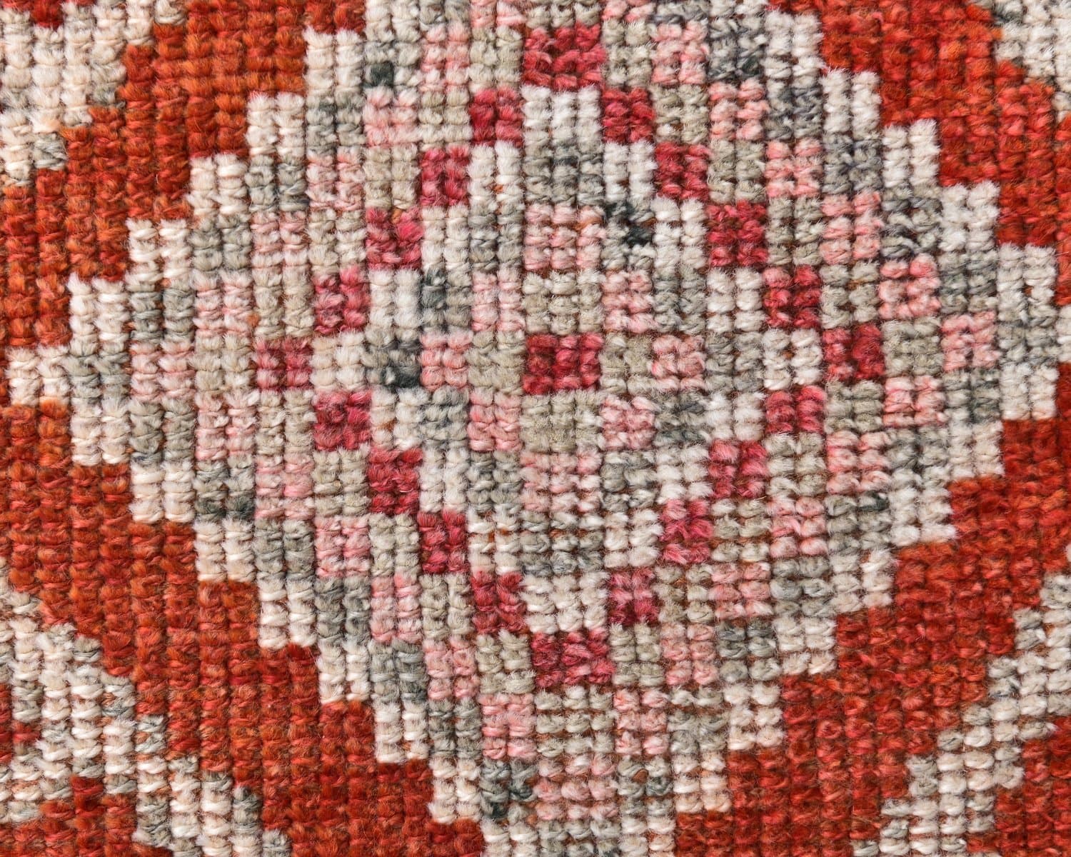 Chodnik 85x400 cm, czerwony, wełna, lata 70. - 218107