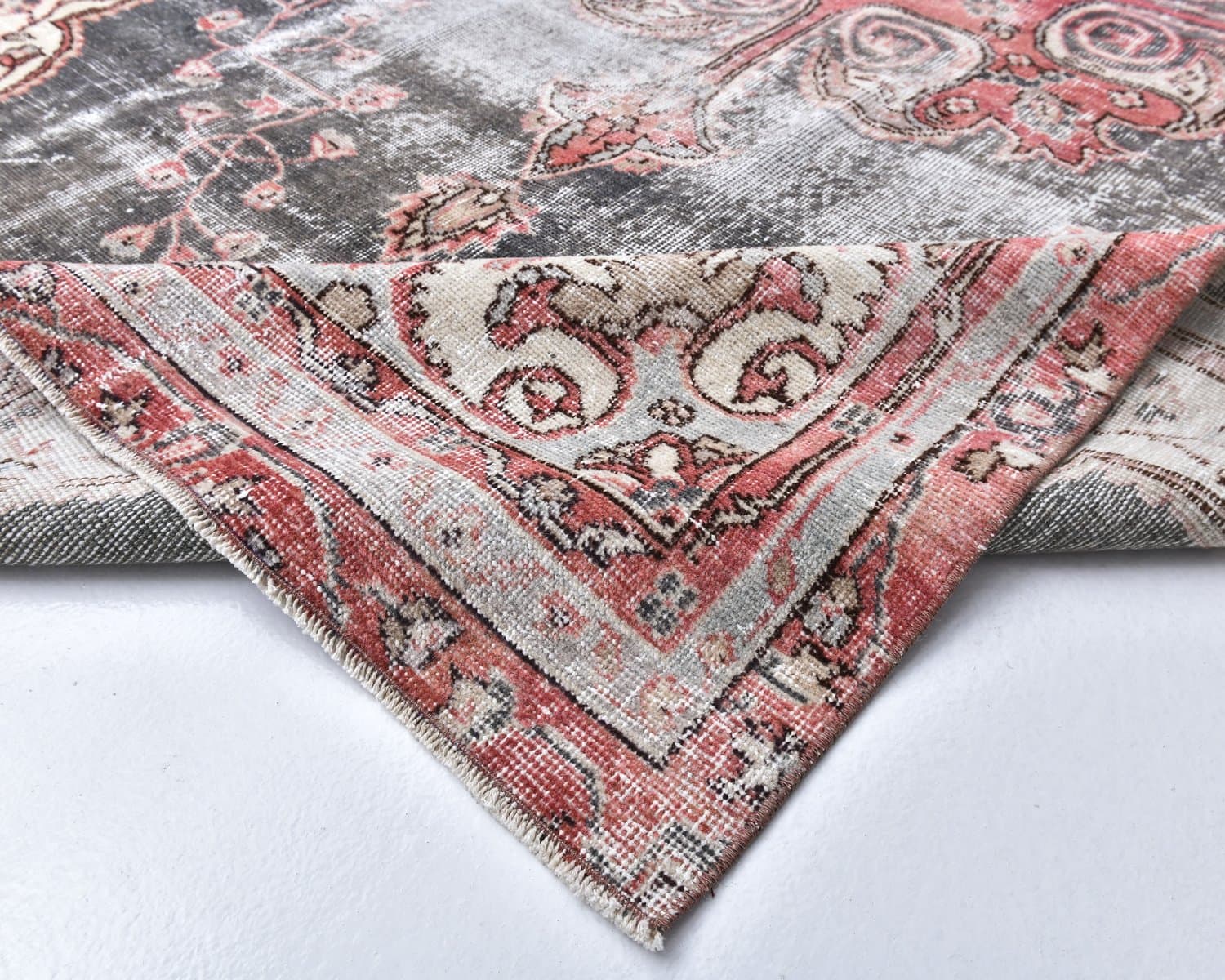 Dywan 173x279 cm, czerwony, wełna, Turcja, lata 70. - 218076