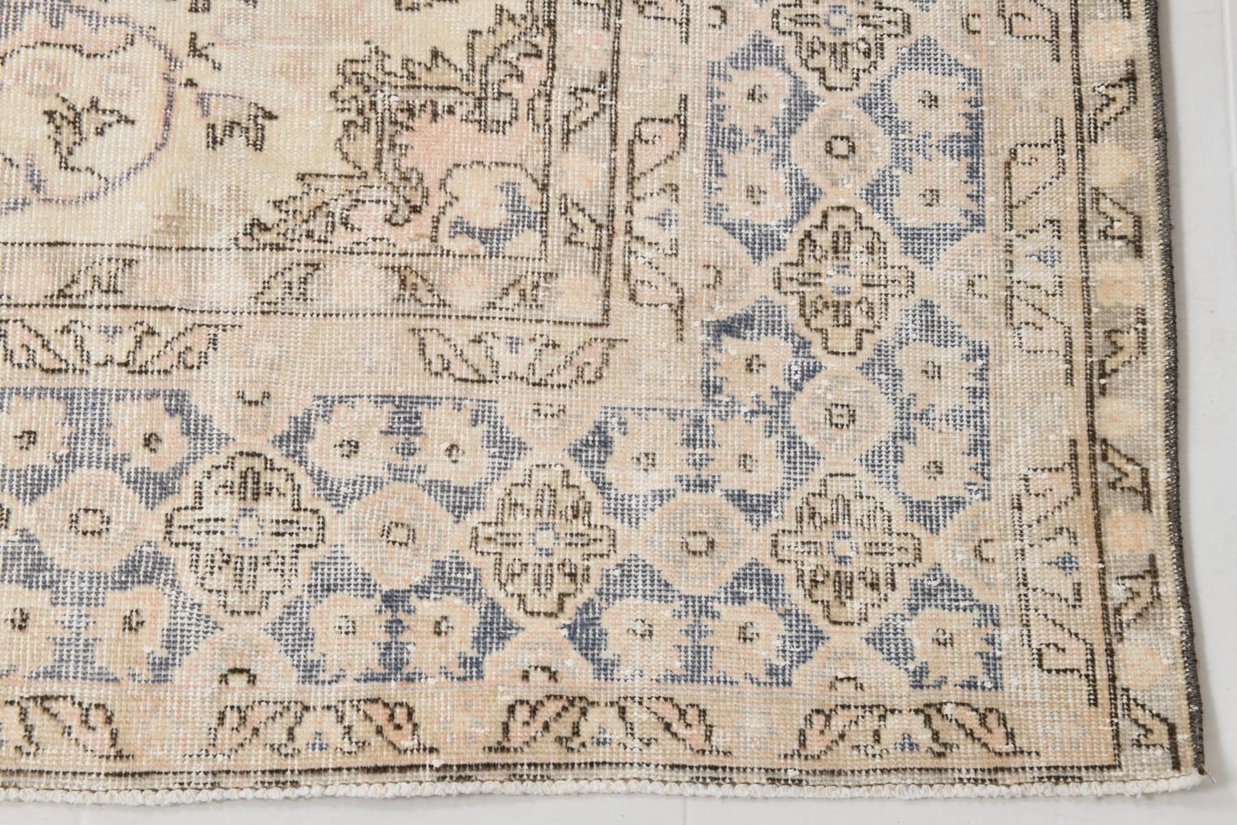 Dywan 240x345 cm, beżowy, wełna, Turcja, lata 70. - 217753