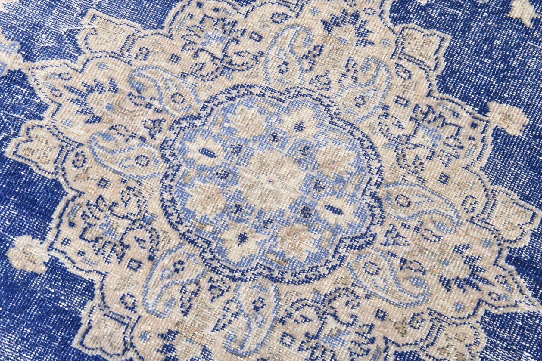 Dywan 332x250 cm, niebieski, wełna, lata 70. - 217679